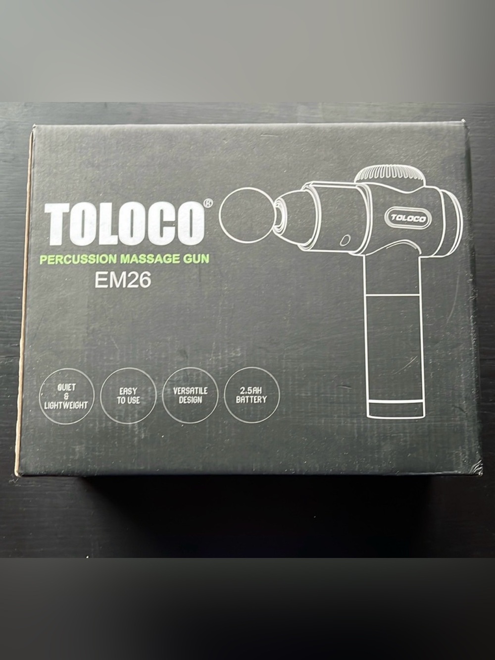 EM26 Percussion Massage Gun - Black